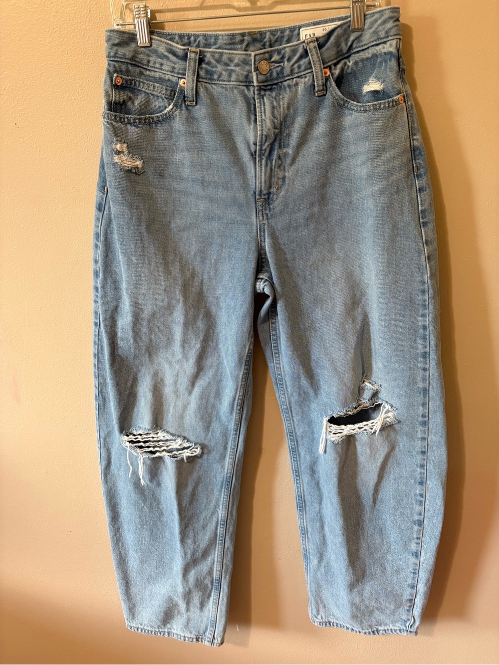 GAP Curvy Barrel High Rise Jeans Womens size 10/30 100% cotton